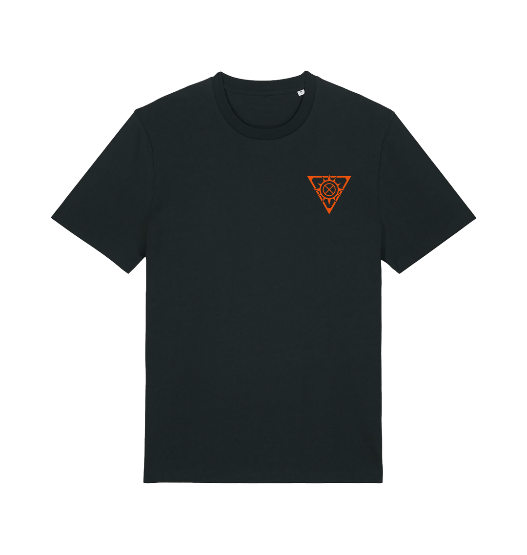 Black Printed T-shirt Front